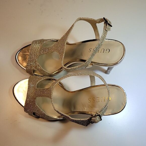 GUESS  HIGH HEEL STILETTOS ANKLE STRAP OPEN TOE WOMEN"S SANDAL - Picture 9 of 12